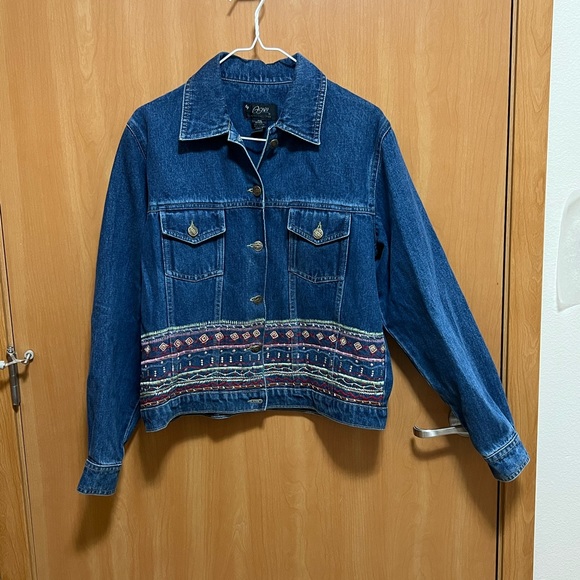 Embroidered Jean Jacket - Picture 1 of 9